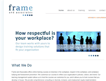 Tablet Screenshot of frameassociates.com